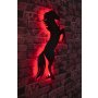 WALLXPERT Zidna LED dekoracija Wild Horse Red - slika 3