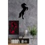 WALLXPERT Zidna LED dekoracija Wild Horse Red - slika 1