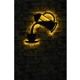 WALLXPERT Zidna LED dekoracija Coffee Yellow - slika 2