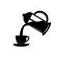 WALLXPERT Zidna LED dekoracija Coffee Yellow - slika 4