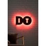 WALLXPERT Zidna LED dekoracija Do It Red - slika 3