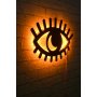 WALLXPERT Zidna LED dekoracija Evil Eye Yellow - slika 2