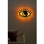 WALLXPERT Zidna LED dekoracija Evil Eye Yellow - slika 3