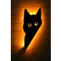 WALLXPERT Zidna LED dekoracija Cat 2 Yellow - slika 2