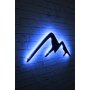 WALLXPERT Zidna LED dekoracija Mountain Blue - slika 2