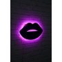 WALLXPERT Zidna LED dekoracija Lips 2 Pink - slika 2