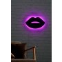 WALLXPERT Zidna LED dekoracija Lips 2 Pink - slika 3