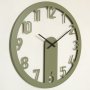 WALLXPERT Zidni sat Mood Metal Wall Clock APS114 Green - slika 3
