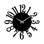WALLXPERT Zidni sat Metal Wall Clock 14 Black - slika 2