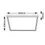 HOME LIGHT N/Z KNS5-48W 4000K 6060 LED panel - slika 4