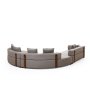 Atelier del Sofa Ugaona garnitura Gondol 4 (CHL SOL CHL SAG 3R) Grey - slika 3