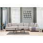 Atelier del Sofa Ugaona garnitura Padova Corner 2 Light Grey - slika 1