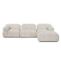 Atelier del Sofa Ugaona garnitura Bubble Beige L1 O1 1R PUF - slika 3