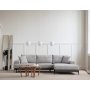 Atelier del Sofa Ugaona garnitura Eti Black Right Grey - slika 1