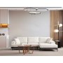 Atelier del Sofa Ugaona garnitura Eti Black Right White - slika 1