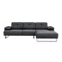 Atelier del Sofa Ugaona garnitura Mustang Small Right Anthracite - slika 5