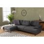 Atelier del Sofa Ugaona garnitura Mustang Small Left Anthracite - slika 4