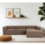 Atelier del Sofa Ugaona garnitura Mora XL (L1 O1 ChlRight) Brown - slika 2