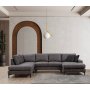 Atelier del Sofa Ugaona garnitura Porto Corner (EOT C 02 CHL) Anthracite - slika 1