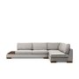 Atelier del Sofa Ugaona garnitura Tulip Corner Right With Pouf Light Grey - slika 4