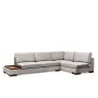 Atelier del Sofa Ugaona garnitura Tulip Corner Right With Pouf Light Grey - slika 5