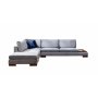 Atelier del Sofa Ugaona garnitura Tulip Corner Left Without Pouf Dark Grey - slika 5