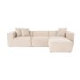 Atelier del Sofa Ugaona garnitura Lora (L1 O1 1R POUFFE ) Peach - slika 2