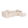 Atelier del Sofa Ugaona garnitura Lora (L1 O1 1R POUFFE ) Peach - slika 3