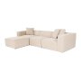 Atelier del Sofa Ugaona garnitura Lora (L1 O1 1R POUFFE ) Peach - slika 4
