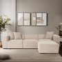 Atelier del Sofa Ugaona garnitura Lora (L1 O1 1R POUFFE ) Peach - slika 1