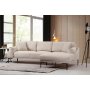 Atelier del Sofa Ugaona garnitura Leo Corner Right Cream - slika 2