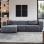 Atelier del Sofa Ugaona garnitura Beyza Left Grey - slika 1