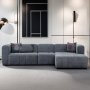 Atelier del Sofa Ugaona garnitura Beyza Right Grey - slika 1