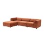 Atelier del Sofa Ugaona garnitura Alpha Left Tile Red - slika 2