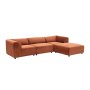 Atelier del Sofa Ugaona garnitura Alpha Right Tile Red - slika 2