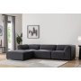 Atelier del Sofa Ugaona garnitura Alpha Left Anthracite - slika 2