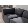 Atelier del Sofa Ugaona garnitura Alpha Right Anthracite - slika 3
