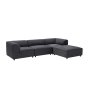 Atelier del Sofa Ugaona garnitura Alpha Right Anthracite - slika 4