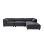 Atelier del Sofa Ugaona garnitura Alpha Right Anthracite - slika 5