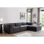 Atelier del Sofa Ugaona garnitura Alpha Right Anthracite - slika 1
