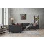 Atelier del Sofa Ugaona garnitura Kale Linen Anthracite - slika 4