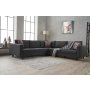 Atelier del Sofa Ugaona garnitura Kale Linen Anthracite - slika 1