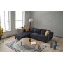 Atelier del Sofa Ugaona garnitura Kale Velvet Left Anthracite - slika 4