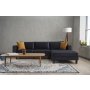 Atelier del Sofa Ugaona garnitura Kale Velvet Right Anthracite - slika 3