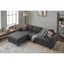 Atelier del Sofa Ugaona garnitura Kale Linen Left Anthracite - slika 3