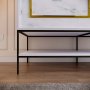 HANAH HOME Ormar Martin 190 White Black Gold - slika 5