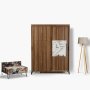 HANAH HOME Ormar Pasific Home Fuga 140 Walnut - slika 1
