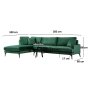 Atelier del Sofa Ugaona garnitura Papira Corner (CHL+3R) - slika 5