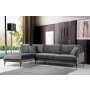 Atelier del Sofa Ugaona garnitura Papira Corner Left (Chl+3R) Anthracite - slika 2