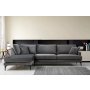 Atelier del Sofa Ugaona garnitura Papira Corner Left (Chl+3R) Anthracite - slika 3